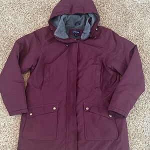 Lands' End Women's Deep Burgundy Parka